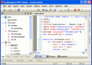 CodeLobster PHP Edition screenshot